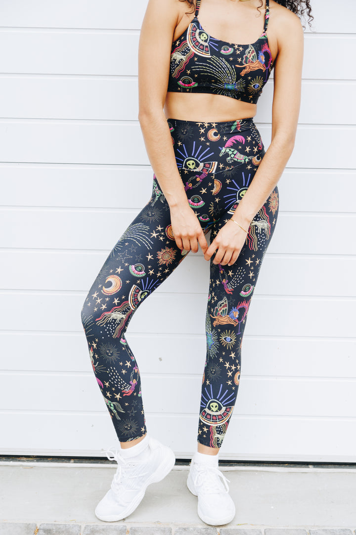 Cosmic Circus 7/8 High Waist Leggings with Pocket