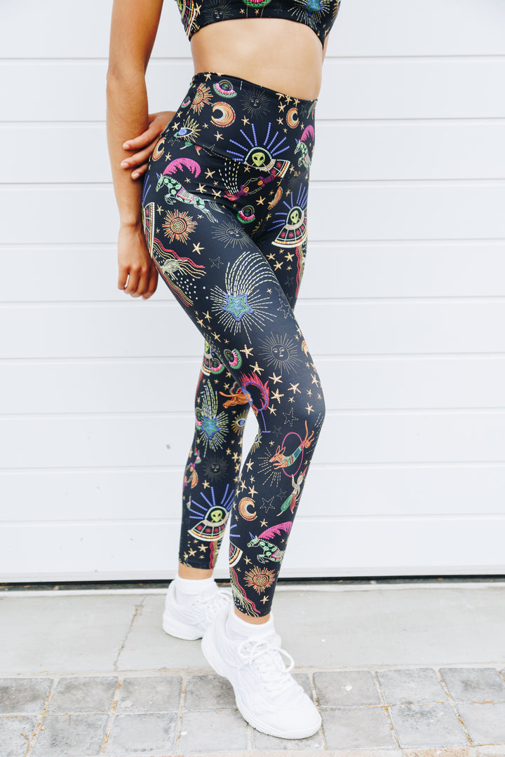 Cosmic Circus 7/8 High Waist Leggings with Pocket